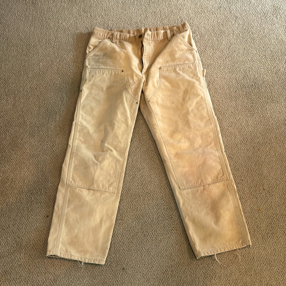 Vintage Tan Double Knee Carhartt Pants